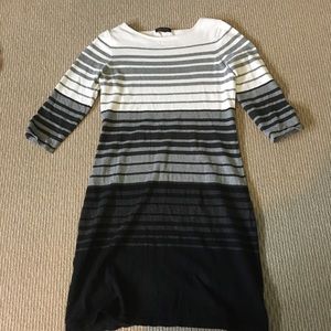 Cute for fall dress,White gray black dress